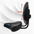 thumbnail image 4 of Saddle Seat Load Bearing Height Adjustable Comfortable Riding Wide Seats Blue, 4 of 8