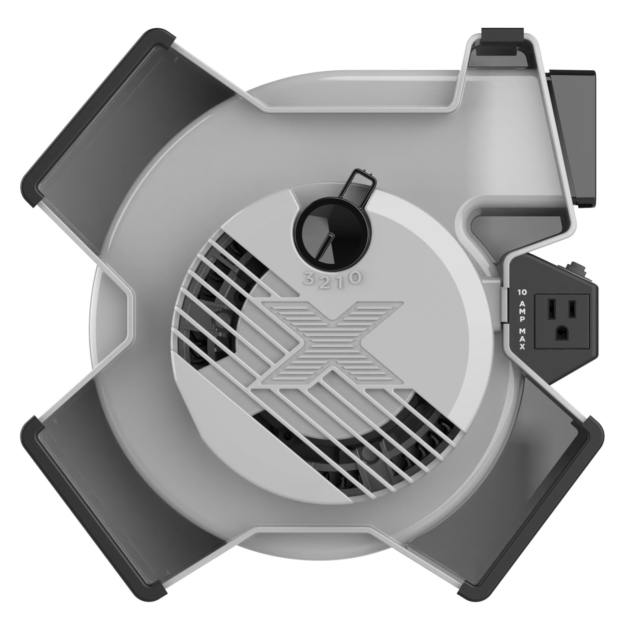 Lasko X-Blower 3-Speed 6 Position Floor Fan, Gray, X12904