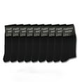 thumbnail image 3 of Men's Cotton Dress Mid Calf Solid Black Socks, 3 of 4