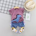 thumbnail image 6 of Xudanell Toddler Boys Sets Kids Boys Fashion Sleeveless Round Neck 3D Cute Print Tank Shorts Outfits Clothes Summer Saving, 6 of 8