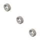 thumbnail image 1 of Anillo de amistad Qarigey Diamantes brillantes Compromiso único Plata 3 filas, 1 of 6