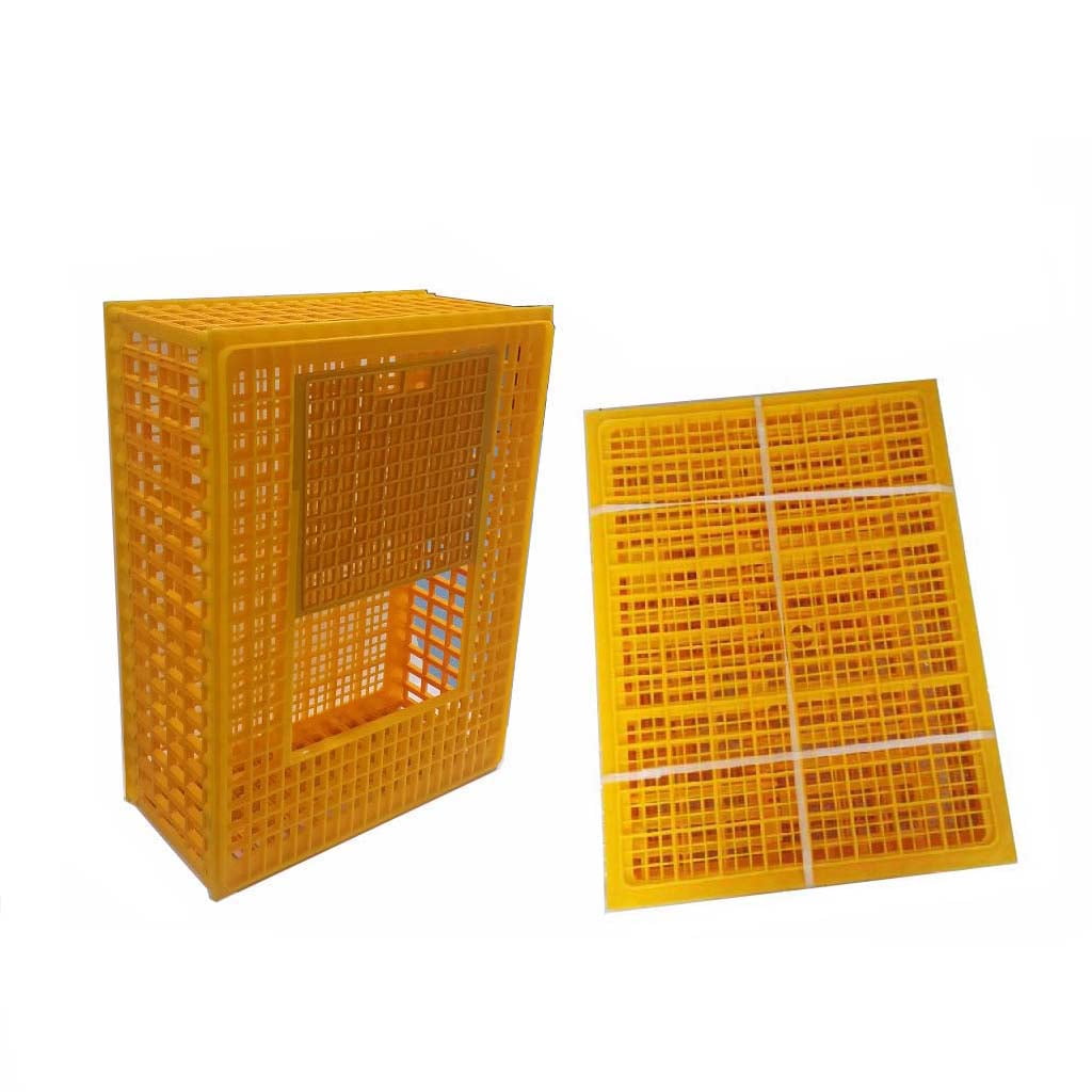 INTSUPERMAI Poultry Transport Crate Plastic Transport Cage Collapsible Broiler Turnover Box