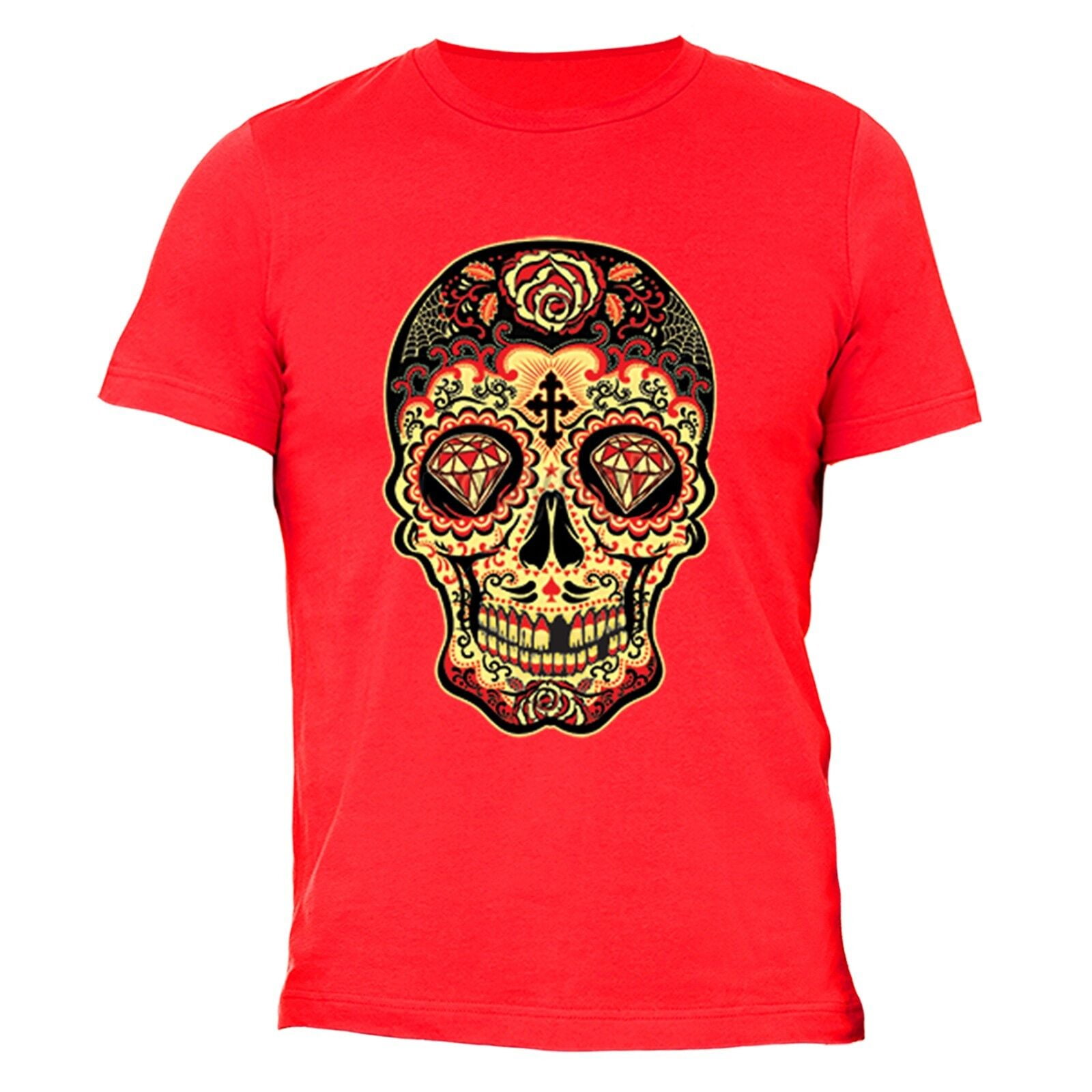 100% cotton Mariachi Day of the dead Skeleton Mexican Theme Men's T-shirt