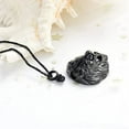 thumbnail image 5 of Lion Head / Tiger Head Cremation Urn Necklace for Ashes for Men Memorial Ashes Holder Keepsake Pendant Stainless Steel Mens Ashes Keepsake Memorial Jewelry, 5 of 7