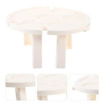 Hytrove Folding Picnic Table White Plastic for Outdoor Picnic 1Pcs 5.5X11.8X11.8in