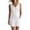 White, variant on Hurxie Womens Casual Summer Crewneck Ruffle Sleeveless Rompers Yellow,M