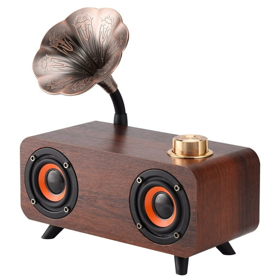 Wireless Bluetooth Speaker, Portable Retro Speaker Vintage Decor with Rich Bass Bluetooth Speakers 5.0 for Home Party Office, Festival Gift