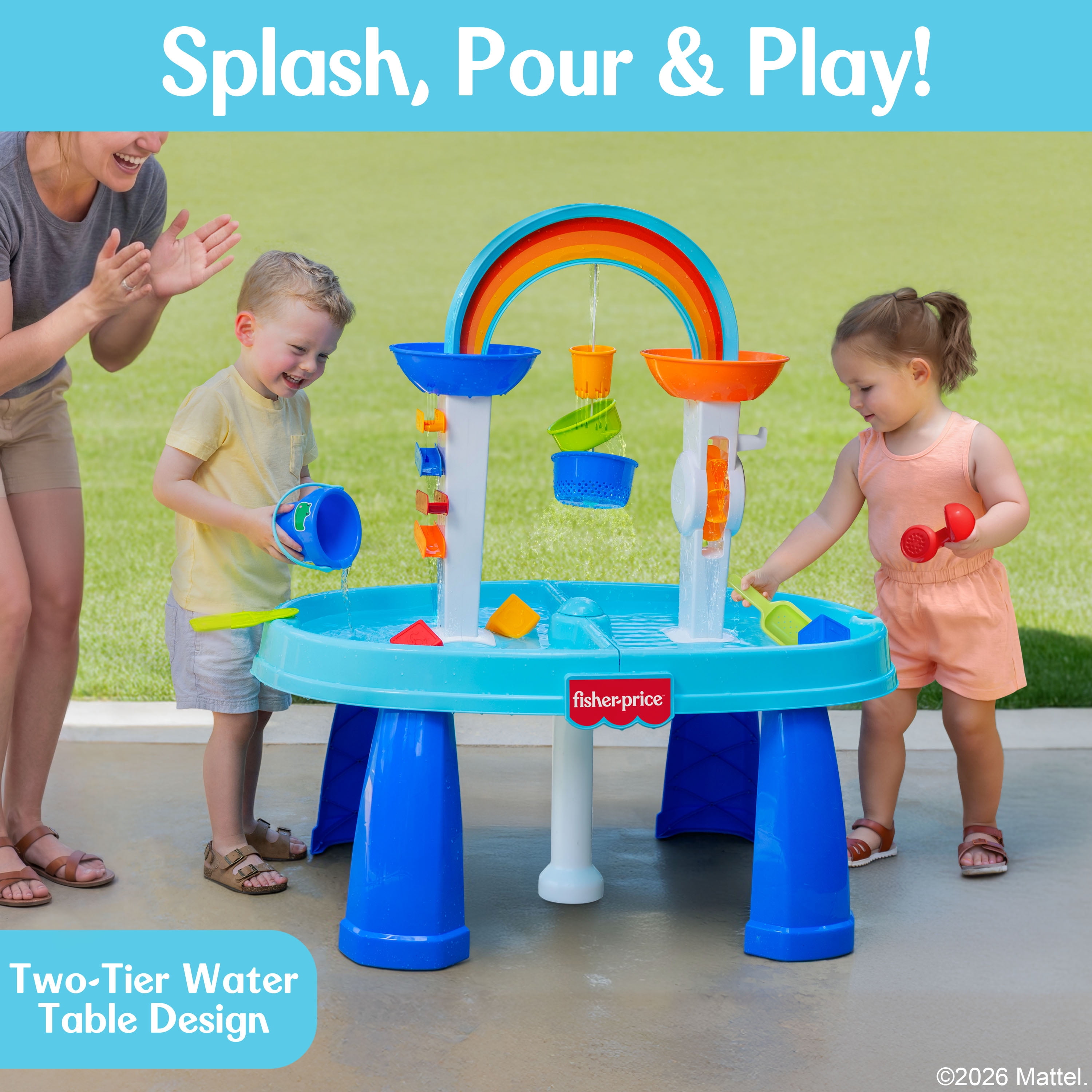 Fisher-Price Pour & Play Interactive Sand & Water Tables with Toy