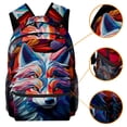 thumbnail image 3 of Lightweight Backpack Wolf School Bag Travel Laptop Daypack for Men Women Casual Rucksack, 3 of 6