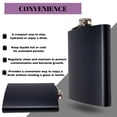 thumbnail image 3 of Father's Day Flask for Liquor and Funnel - 8 oz Leak Proof Stainless Steel Pocket Hip Flask with Screw Cap Gift for Men Fathers Day Wine Gift, Grandpa Flask, Stepdad Outdoor Gifts, 3 of 6