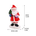 thumbnail image 4 of Fiudx Ofertas Y Liquidación Nuevo Papá Noel Sentado, De Pie, Sosteniendo El Árbol De Navidad, Escritorio Del Hogar, Decoración Navideña, Escritorio Del Hogar, Decoración Navideña, Colgante De Resina, 4 of 4