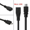 thumbnail image 2 of EASTIN Câble d'Extension Micro USB Femelle vers Mâle pour Synchronisation de Données, 2 of 13