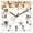 Orange, variant on Sage Green Eucalyptus Coastal Wooden Wall Clock Silent Non Ticking, Beach Conch Jellyfish Square Wall Clocks Battery Operated, Decor Clock for Home Office, Living Room, Kitchen, 10 Inch