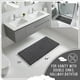thumbnail image 2 of Alfombra de baño Yimobra, larga, antideslizante, lavable, 112 x 61 cm, gris oscuro, 2 of 7