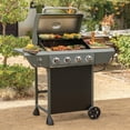 thumbnail image 4 of Megamaster 4-Burner Propane Gas Grill with Side Tables, 44,000BTUs, 566.92 SQ. In. Cooking Space, 2 Wheel Transport, Outdoor Kitchen Grill for BBQs, Backyards, Tailgating, and More - 720-1093B, 4 of 8