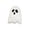 D002- Style B, variant on Halloween Toys, Cute Halloween Decorations, White Plush Pillow, Soft Plush Cuddle Pillow, 11X10 Inch Friendly Ghost Shaped Stuffed Figure Suitable for Student Play, Sofa Rest