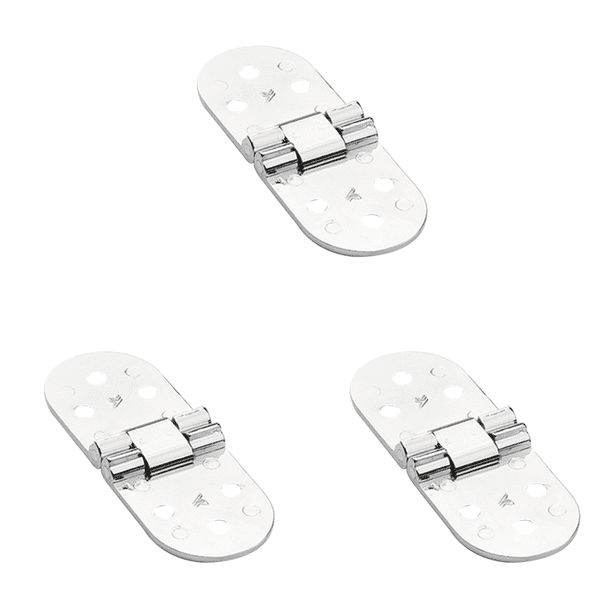 Bisagra Ciega para Puerta Gabinete Aleación Invisible 180 Grados Con Orificio (plata)