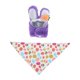 thumbnail image 1 of Disfraz de ganso de Pascua para estatua de 58 cm, divertido y creativo gorro con orejas de conejo y huevo. Púrpura, 1 of 7