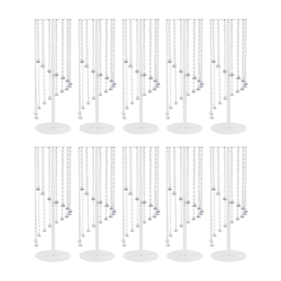 10 Pcs Acrylic Vase Stands Party Wedding Crystal Centerpiece Table Decoration