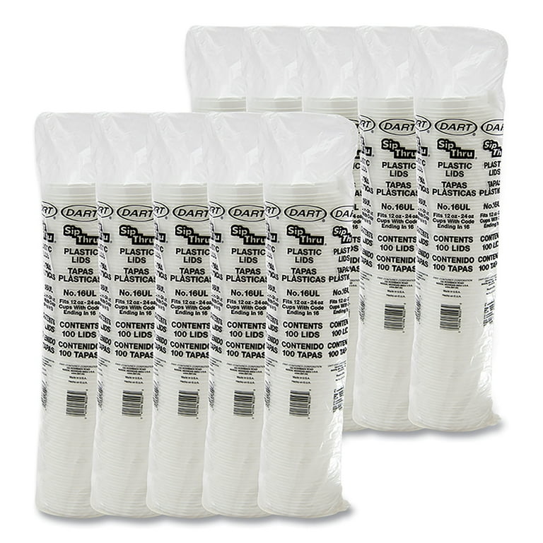 Sip Thru Lids, Fits 6 oz to 10 oz Cups, White, 100/Pack, 10 Packs/Carton Sip Thru Lids, Fits 6 oz to 10 oz Cups, White, 100/Pack, 10 Packs/Carton