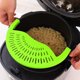 thumbnail image 4 of Colador de cocina y colador de pasta - Colador de silicona ajustable para ollas, sartenes y cuencos - Verde, 4 of 5