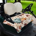 thumbnail image 2 of Golf Cart Seat Covers for 2 Seater,Green Orange Pumpkins Fall Microfiber Cart Seat Towel Blanket,Botanical Thanksgiving Retro Absorbent NonSlip Bench Seats Protector for Golf Course 51"x31", 2 of 9