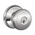 thumbnail image 6 of Schlage FA51-AND Andover Keyed Entry F51A Panic Proof Door Knob with Andover Ros, Lifetime Polished Brass, 6 of 7