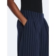 thumbnail image 4 of Scoop Women’s Pleated Culotte Pinstripe Pants, 22.5'' Inseam, Sizes 0-18, 4 of 5