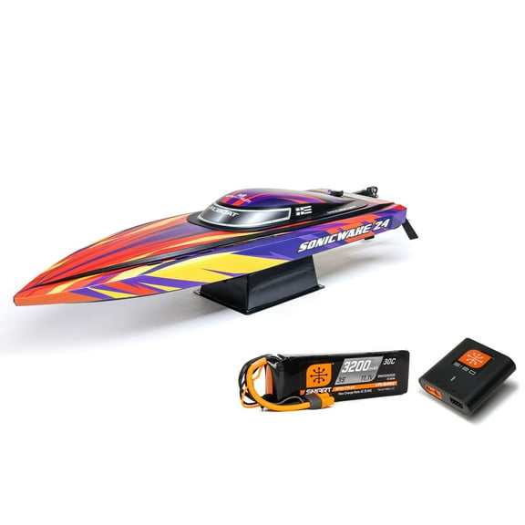 Pro Boat Sonicwake 24" Self-Righting Brushless Deep-V RTR Battery & Charger Included Red PRB-1992T1