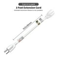 thumbnail image 3 of FIRMERST 3 ft Extension Cord White, 3 Pack, 14 AWG, 1875W, 3 of 8