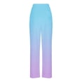 thumbnail image 4 of ylioge Womens Fleece Pajama Pants with Pockets Straight Leg Pajamas Bottoms Ladies Casual Gradient Printed Drawstring Elastic Waist Warm Homewear Pant, 4 of 8