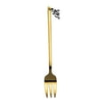 thumbnail image 3 of Lipstore Single Cutlery Dinnerware Cookware Portable Flatware Halloween Tableware for Tea Gold Fork, 3 of 8