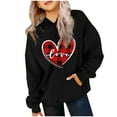 thumbnail image 2 of TFEOQRY Tween Girls Hooded Sweatshirts Long Sleeved Pattern Printed Hoodie Round Neck Hooded Top Hooded Sports Hoodies, 2 of 4