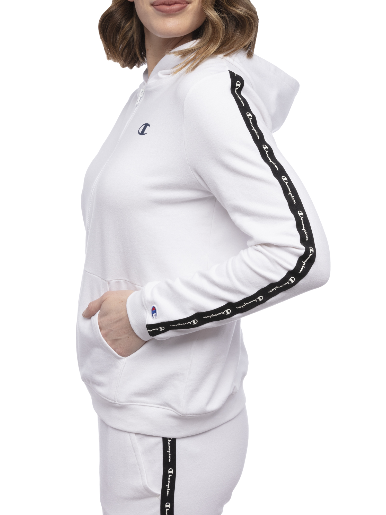 Champion Women's Long Sleeve Full Zip Pockets Hoodie - image 2 of 6
