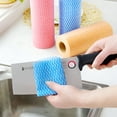 thumbnail image 5 of AUQ Disposable Dish Cloths Disposable Cleaning Towels Kitchen Roll Kitchen Cloth Roll Reusable Cleaning Cloths Easy Cleaning Wipes Washable Kitchen Paper Towels Dishcloth Blue One Size, 5 of 7