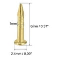 thumbnail image 2 of Uxcell Tiny Brass Nails Passivation DIY Decorative Household Accessories 0.31" x 0.09" Gold Tone 100pcs, 2 of 5