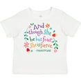 thumbnail image 3 of Inktastic 4th Birthday She is Fierce 4 Year Old Girl Girls Toddler T-Shirt, 3 of 5
