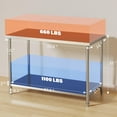 thumbnail image 2 of Towallmark Table Utilitaire en Acier Inoxydable 60 Pouces x 24 Pouces, Établi Robuste avec Tablette Ajustable, pour Cuisine, Garage, Atelier, 2 of 7
