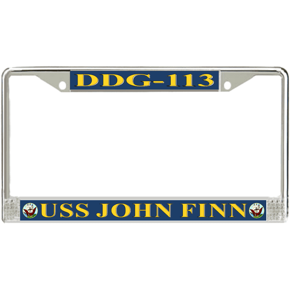 USS John Finn DDG-113 License Plate Frame