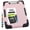 Pink With Black Corner-13.58" x 9.87" x 1.46", variant on Toughest Clipboard With Storage Internal Pen Pouch Included Letter/ A4 Size Shockproof Heavy Duty Plastic Clip Boards 8.5x11" High Capacity Clipboards Box Case For Contractor Trucker Driver