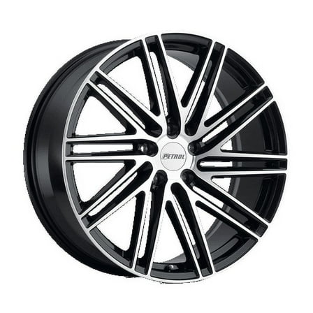 Petrol P1C 19X8 5X112 40Et 72.1Cb Gloss Black W/ Machined Face Wheel