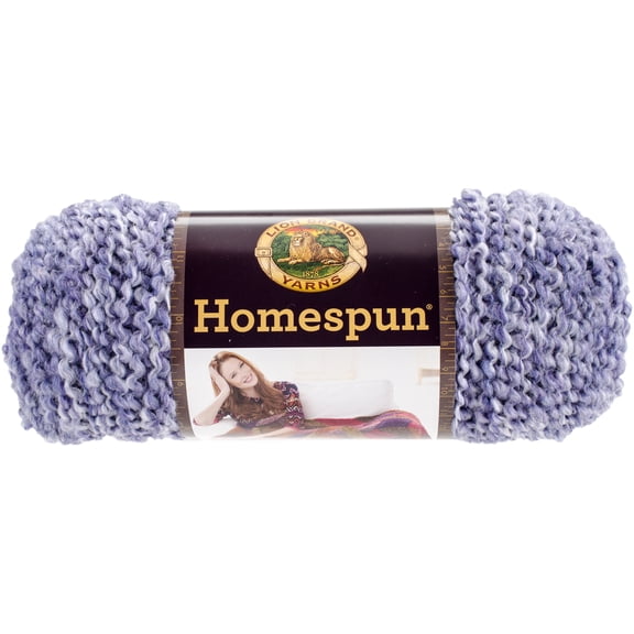 Lion Brand Homespun Yarn-Purple Aster