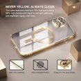 thumbnail image 6 of Entronix 2-in-1 Magnetic Shiny Clear Case Compatible with iPhone 15 with Screen Protector, Gold, 6 of 7