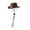 Brown, variant on Pet HatS Western Cowboy Style Pet Hat for Cats Dogs - Classic Cowboy Hat Fashion Accessory for Party Cute and Grooming Prop, 13.5 cm, Yellow
