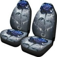 thumbnail image 3 of Gothic Rose Design Vehicle Seat Covers Comfortable Set of 2 Front Seats Only Universal Fit Most of Sedans Truck Slip-Resistant, 3 of 6