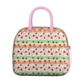 thumbnail image 2 of Lunch Bag Lunch Box for Women Reusable Insulated Lunch Bags,Water-Resistant Summer Time Watermelon Print Colorful Stripe Cooler Lunch Tote Bag, Large Capacity for Work Travel Picnic, 2 of 6