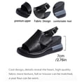 thumbnail image 6 of Platform Wedge Sandals for Women Open Toe Slingback Heels Comfortable Soft Footbed Buckle Ankle Strap Walking Shoes Black Size 8.5, 6 of 8