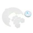 thumbnail image 2 of Molde de silicona para colgante de flor, molde de silicona para bricolaje, forma de abeja, luna, agujeros para colgar, moldes para hacer fundición con cuerda, 2 of 5