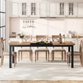 thumbnail image 5 of Litake Industrial Dining Table For 6~8 People, 78.7" Long Kitchen Table, Wood Dining Table, Kitchen & Dining Room Table, Rectangle Dining Room Table For 6 Ideal For Dinner Or Meeting, 5 of 8