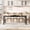 Black + Retro Color, variant on Panapinka 78.7" Industrial Farmhouse Dining Table for 6-8 People, Extra-Wide Tabletop, Modern Beveled Edge, Matte Black Metal Legs, High-Density MDF Top(Without Chair)